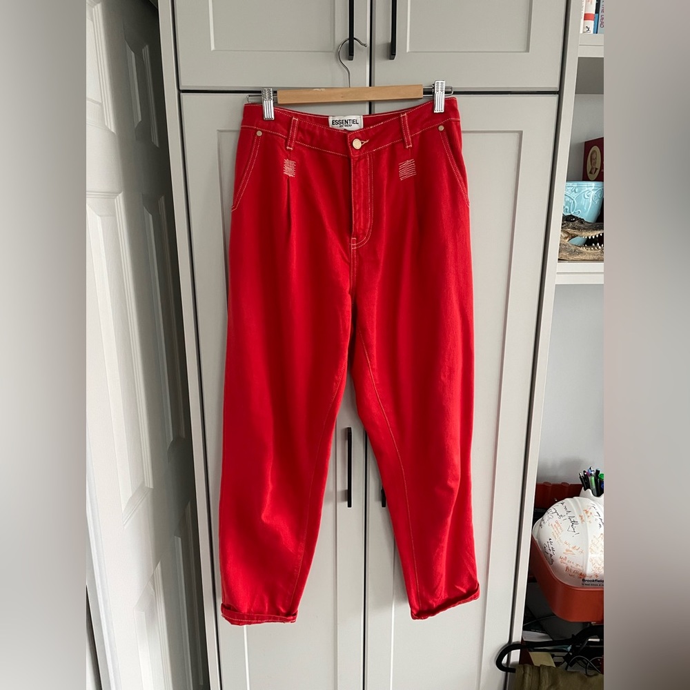 Essentiel Antwerp Red Jeans Pants